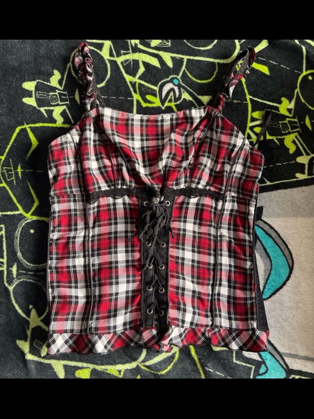 Tripp corset top tank top zip up plus size 2 has error READ DESCRIPTION